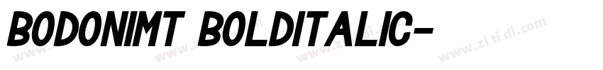 BodoniMT BoldItalic字体转换